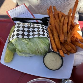 Bing's Burger Station - Lettuce wrapped burger - Burgers Near Me - Cottonwood, Arizona Bing's Burger Station - Lettuce wrapped burger - Burgers Near Me - Cottonwood, Arizona