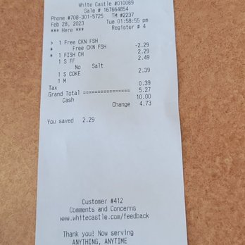 White Castle - Use it before you lose it expired 228 buy one fish get one fish slider - Burgers Near Me - Homer Glen, Illinois White Castle - Use it before you lose it expired 228 buy one fish get one fish slider - Burgers Near Me - Homer Glen, Illinois