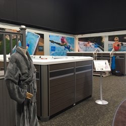 Test swim in an Endless Pool Fitness System
