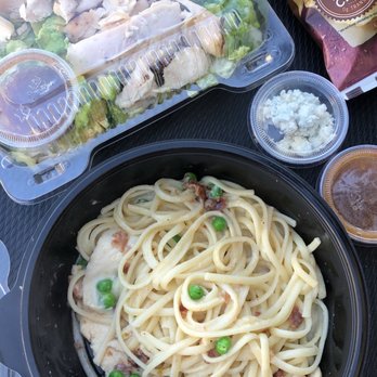 Corner Bakery Cafe - Chopped salad and Chicken Carbonara - Sandwiches Near Me - Huntington Beach, California