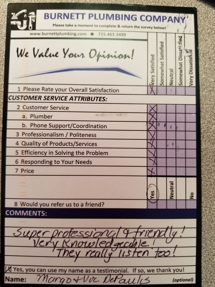 Slide of Burnett Plumbing