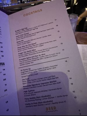 Menu photo 4 Mandrake Rooftop Columbus, OH