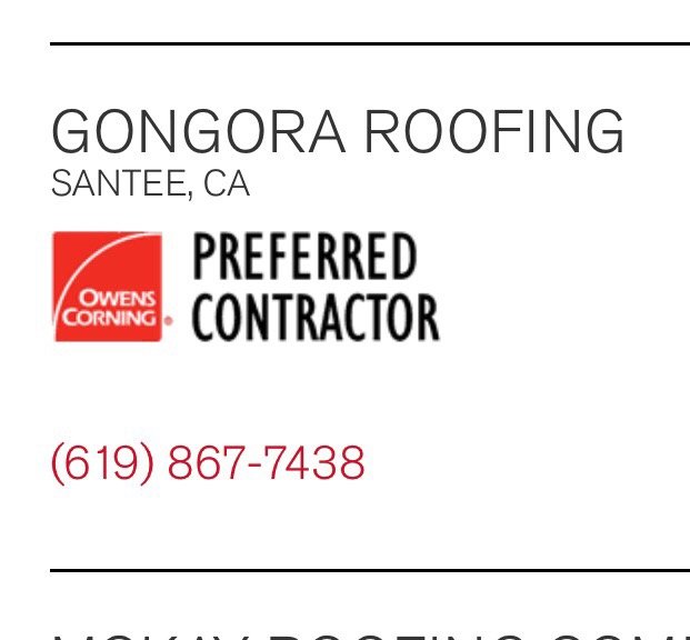 Slide of Gongora Roofing