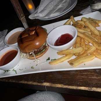 La Caverna - Turkey Burger & Truffle Fries - New American Near Me - New York, New York