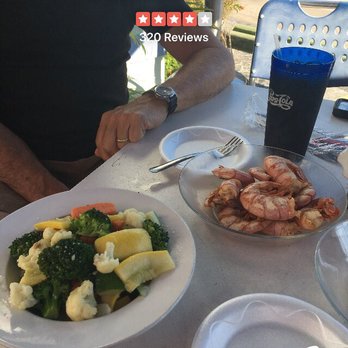 Dockside Dave's - The shrimp are HUGE! And the sautéed veggies are to die for! We plan to come back for fresh caught fish! Wow!! - Seafood Near Me - Madeira Beach, Florida