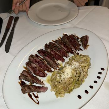 La Ciccia - Pezza de Angioni a sa Saba (Seared Lamb Tenderloin Tagliata Sardinian Saba) - Seafood Near Me - San Francisco, California La Ciccia - Pezza de Angioni a sa Saba (Seared Lamb Tenderloin Tagliata Sardinian Saba) - Seafood Near Me - San Francisco, California