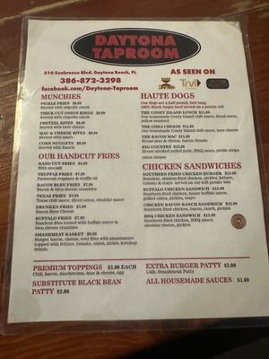 Menu photo 4 Daytona Taproom Daytona Beach, FL