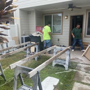 C&C Cabinets Granite - Day of they set up in my yard to do all the work - Kitchen & Bath Near Me - Honolulu, Hawaii C&C Cabinets Granite - Day of they set up in my yard to do all the work - Kitchen & Bath Near Me - Honolulu, Hawaii