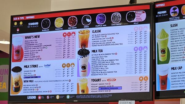 Menu photo 6 Kung Fu Tea Manteca, CA