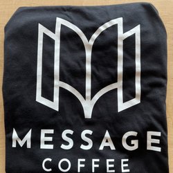 Message Coffee - Message Coffee T-Shirts in fitted men/women sizes