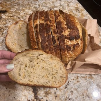 The Sour Boule - My jalapeño sourdough loaf I took home. - Bakeries Near Me - Fort Worth, Texas The Sour Boule - My jalapeño sourdough loaf I took home. - Bakeries Near Me - Fort Worth, Texas