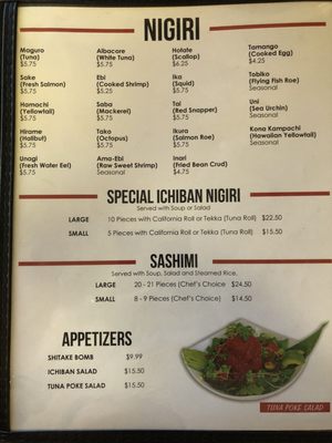 Menu photo 5 Ichiban Sushi Prunedale, CA