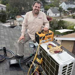 Fuse Service - Premium 21 SEER 2-Zone Ductless System Installed! Clean sloped roof stand mount with dedicated electrical, fully hidden lineset in the attic