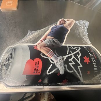 Bad Dad Brewing - Best tin tacker ever - Pizza Near Me - Fairmount, Indiana
