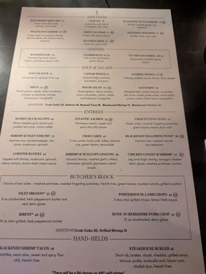 Menu photo 1 Table 9 Atlantic Beach, NC Menu photo 1 Table 9 Atlantic Beach, NC