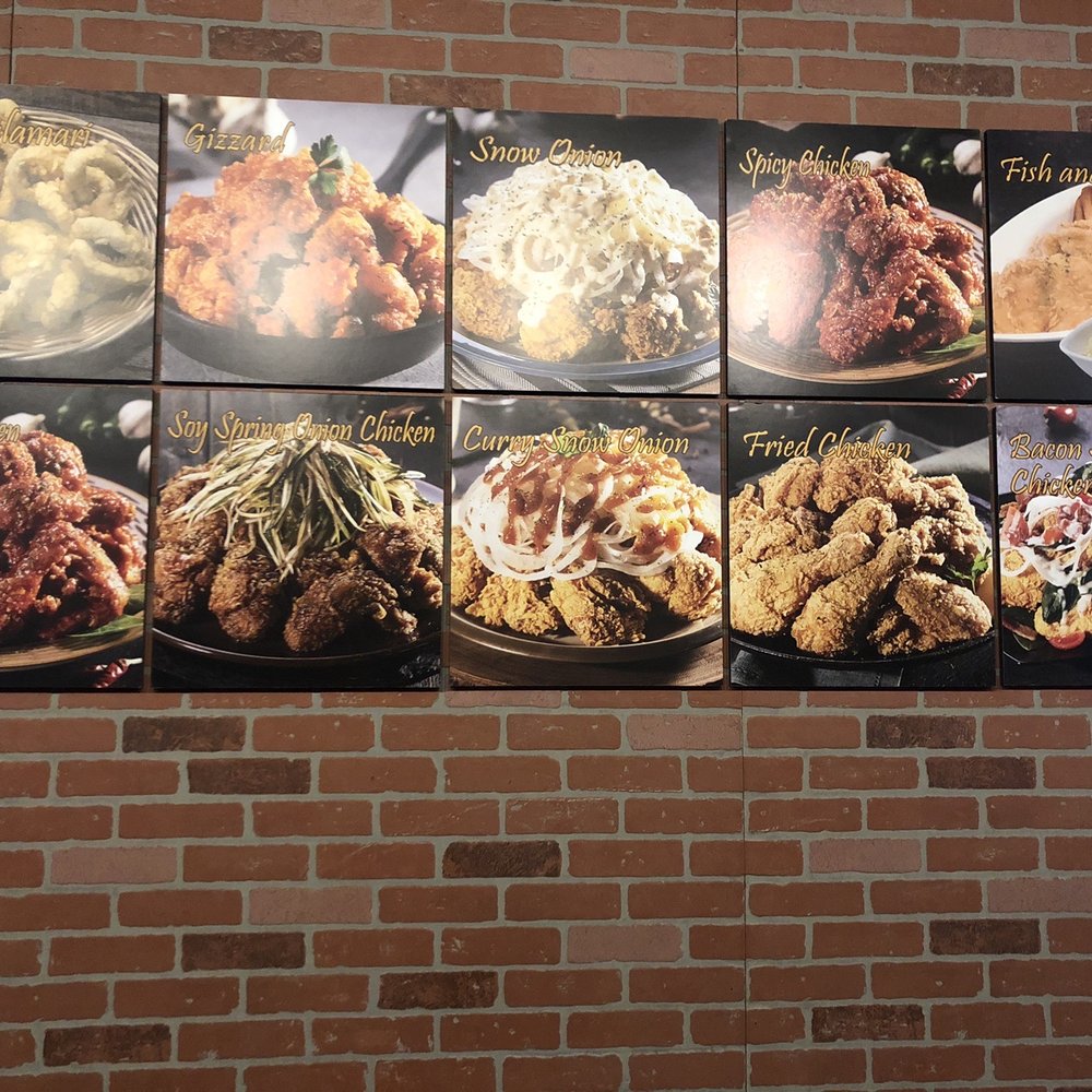 CM Chicken Hampton - Pictures of their food on the wall. - Chicken Wings Near Me - Hampton, Virginia