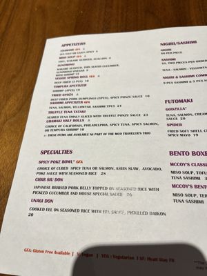 Menu photo 2 McCoy's Bar & Grill Orlando, FL Menu photo 2 McCoy's Bar & Grill Orlando, FL