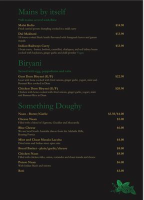 Menu photo 5 Mint Leaf Lounge Mawson Lakes, SA