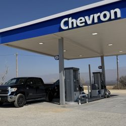 Chevron - A few gas pumps available
