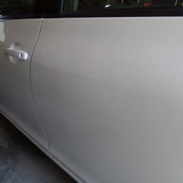 After Dan's magic touch. A deep crease removed and no paint required. A CREASE not a dent. After Dan's magic touch. A deep crease removed and no paint required. A CREASE not a dent.