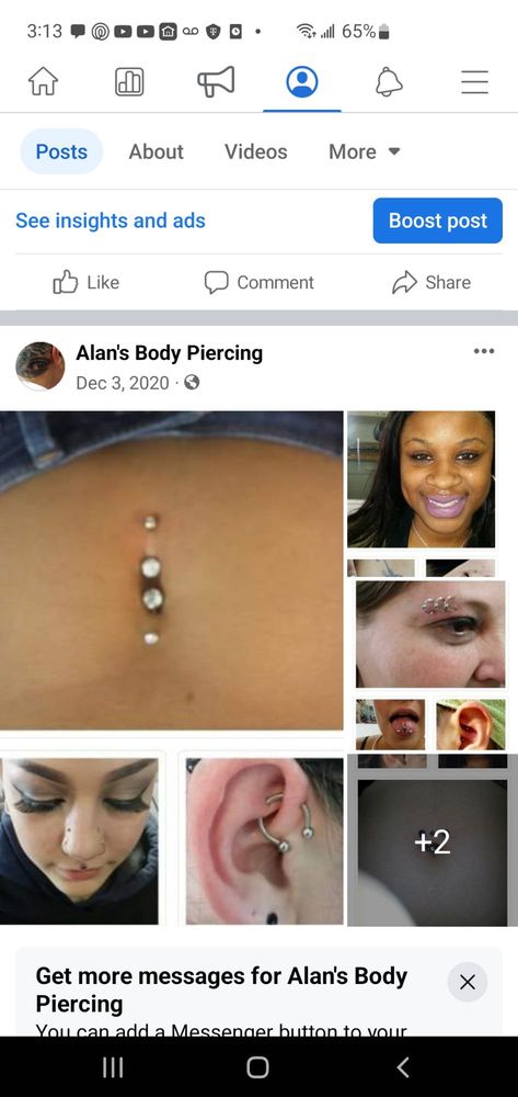 Alan's Body Piercing Logo