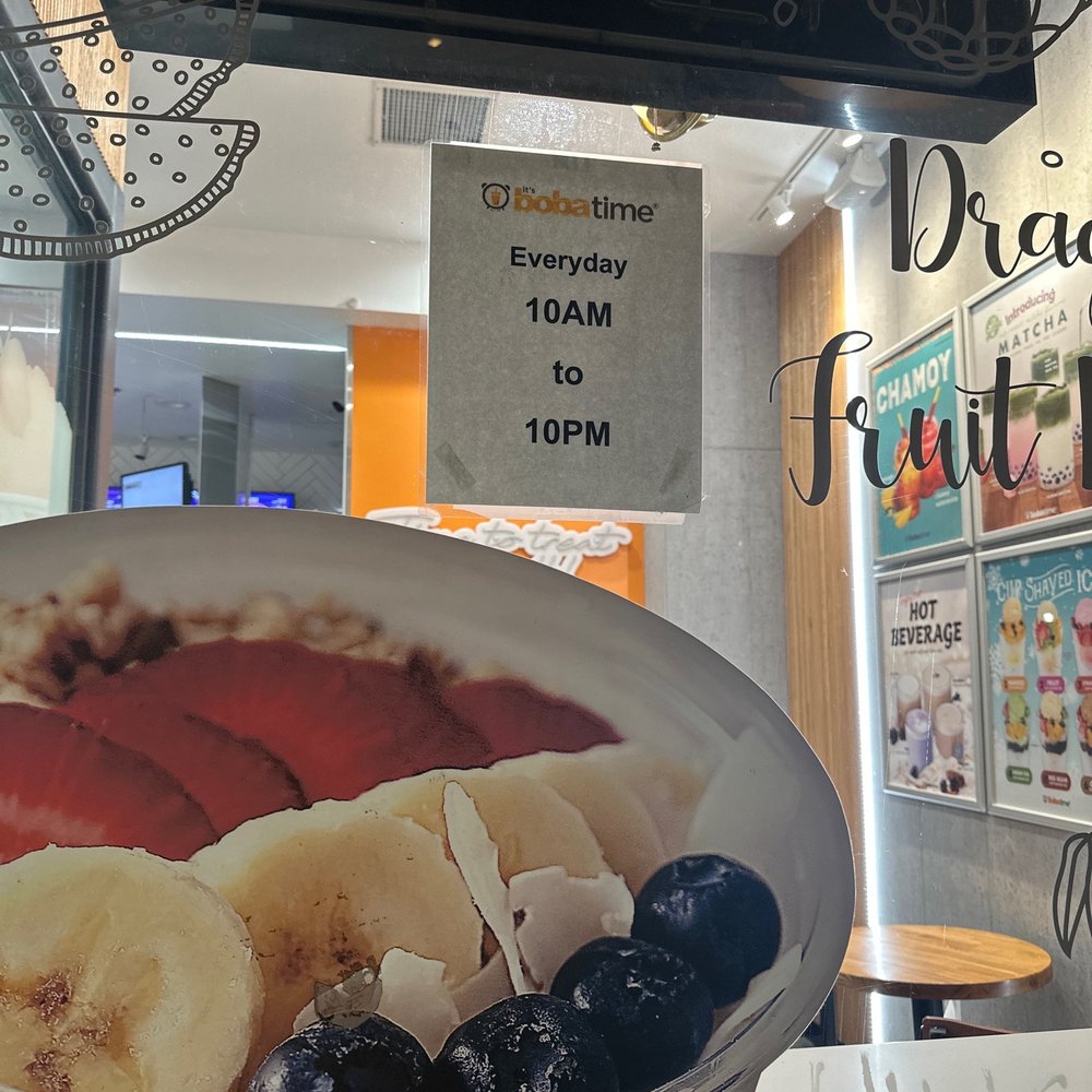 It's Boba Time-DTLA - Sign for hours - Coffee & Tea Near Me - Los Angeles, California It's Boba Time-DTLA - Sign for hours - Coffee & Tea Near Me - Los Angeles, California