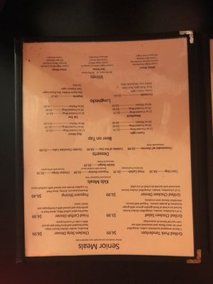 Menu photo 3 Backdoor Steakhouse Blair, OK Menu photo 3 Backdoor Steakhouse Blair, OK