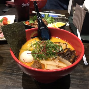 Ramen Bar Ichi - Spicy Ramen with a seasoned egg - Ramen Near Me - Houston, Texas Ramen Bar Ichi - Spicy Ramen with a seasoned egg - Ramen Near Me - Houston, Texas