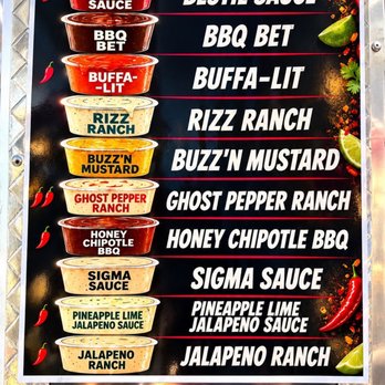 Drip'n Chik'n - Sauces choices at Drip'nChik'n - Fast Food Near Me - Grants Pass, Oregon Drip'n Chik'n - Sauces choices at Drip'nChik'n - Fast Food Near Me - Grants Pass, Oregon