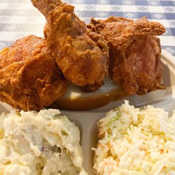 Gus's World Famous Fried Chicken - Lee's Summit - Special 2 thighs, 2 legs, bread, potato salad and coke slaw