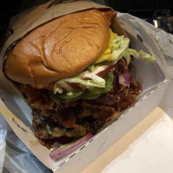 The Stand - American Classics Redefined - Build your own burger - I made a Texas Double Whopper with bacon and Jalepenos. - New American Near Me - Tustin, California The Stand - American Classics Redefined - Build your own burger - I made a Texas Double Whopper with bacon and Jalepenos. - New American Near Me - Tustin, California