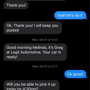 Legit Automotive - Text from Greg - Auto Repair Near Me - Los Angeles, California Legit Automotive - Text from Greg - Auto Repair Near Me - Los Angeles, California