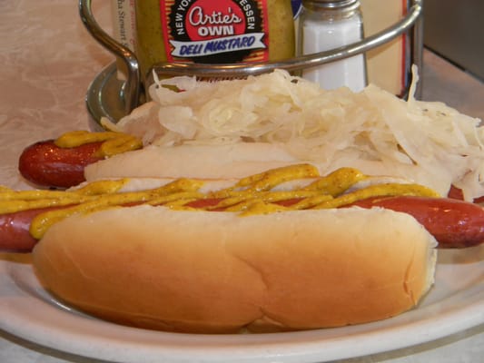 Photo of Artie's Delicatessen - New York, NY, US. Hot Dogs