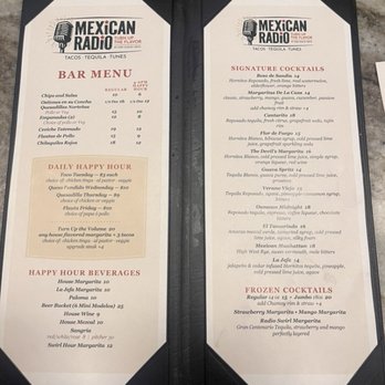 Mexican Radio - Menu - Mexican Near Me - Chicago, Illinois