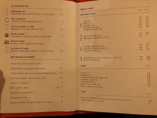 Menu photo 3 The Fire Station Cheltenham, GLS Menu photo 3 The Fire Station Cheltenham, GLS