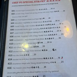 Their special menu and my favorite dumplings Their special menu and my favorite dumplings