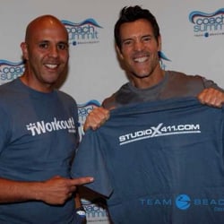 Studio X - Studio X owner, Jon Perez, with P90X Creator, Tony Horton in Las Vegas.