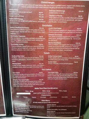 Menu photo 3 Sergio's Mexican Restaurant Herrin, IL