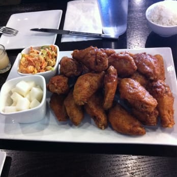 Bonchon Sunnyvale - Soy garlic wings w/ daikon and kimchi coleslaw - Chicken Wings Near Me - Sunnyvale, California