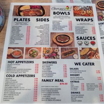 Georgie’s Mediterranean Cuisine - Menu at Geogie's - Mediterranean Near Me - Riverside, California Georgie’s Mediterranean Cuisine - Menu at Geogie's - Mediterranean Near Me - Riverside, California