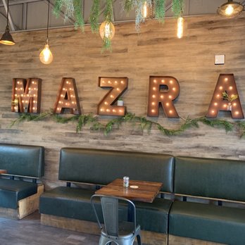 Mazra - Sitting space in the restaurant - Middle Eastern Near Me - San Bruno, California