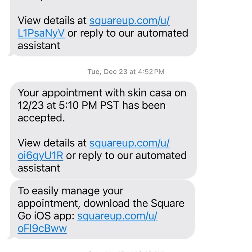 Skin Casa - Showing proof I was a consistent client - Threading Services Near Me - Ontario, California Skin Casa - Showing proof I was a consistent client - Threading Services Near Me - Ontario, California