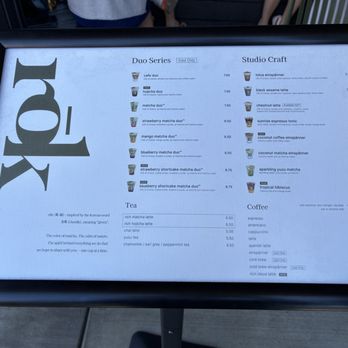 Rok - Olympic Blvd - Menu (Jul 2026) - Coffee & Tea Near Me - Los Angeles, California Rok - Olympic Blvd - Menu (Jul 2026) - Coffee & Tea Near Me - Los Angeles, California
