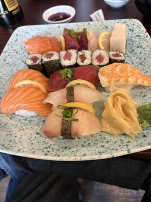 Fat Salmon Sushi by null