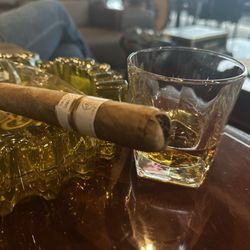 Cigar Cave Lounge - Blanton's bourbon and nice RP cigar