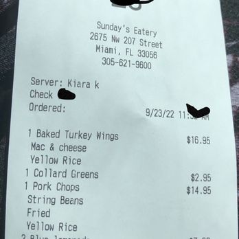 Sundays Eatery - Soul Food Near Me - Miami Gardens, Florida