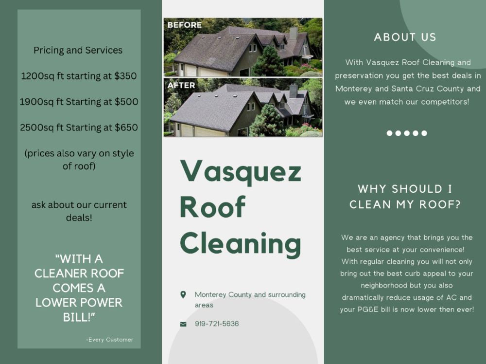 Slide of Vasquez Roof Cleaning