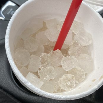 Chick-fil-A - ows a plastic cup filled with ice cubes - Fast Food Near Me - Goldsboro, North Carolina Chick-fil-A - ows a plastic cup filled with ice cubes - Fast Food Near Me - Goldsboro, North Carolina