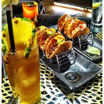 RumFire Poipu Beach - mai-tai and taquitos appetizer at Rum Fire, Inside the Sheraton Resort. Kauai, Hawaii. During our honeymoon. - Seafood Near Me - Koloa, Hawaii