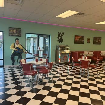 Rockin Retro Ice Cream Parlor - Where else can you take a photo with your ice cream & Elvis? - Ice Cream & Frozen Yogurt Near Me - Cocoa Beach, Florida Rockin Retro Ice Cream Parlor - Where else can you take a photo with your ice cream & Elvis? - Ice Cream & Frozen Yogurt Near Me - Cocoa Beach, Florida